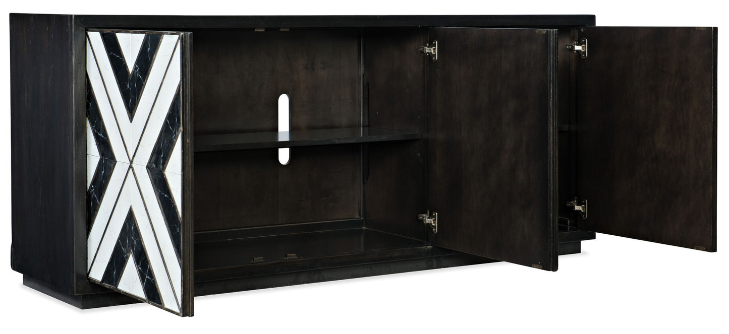 Sanctuary 2 - Noir Et Blanc Entertainment Console