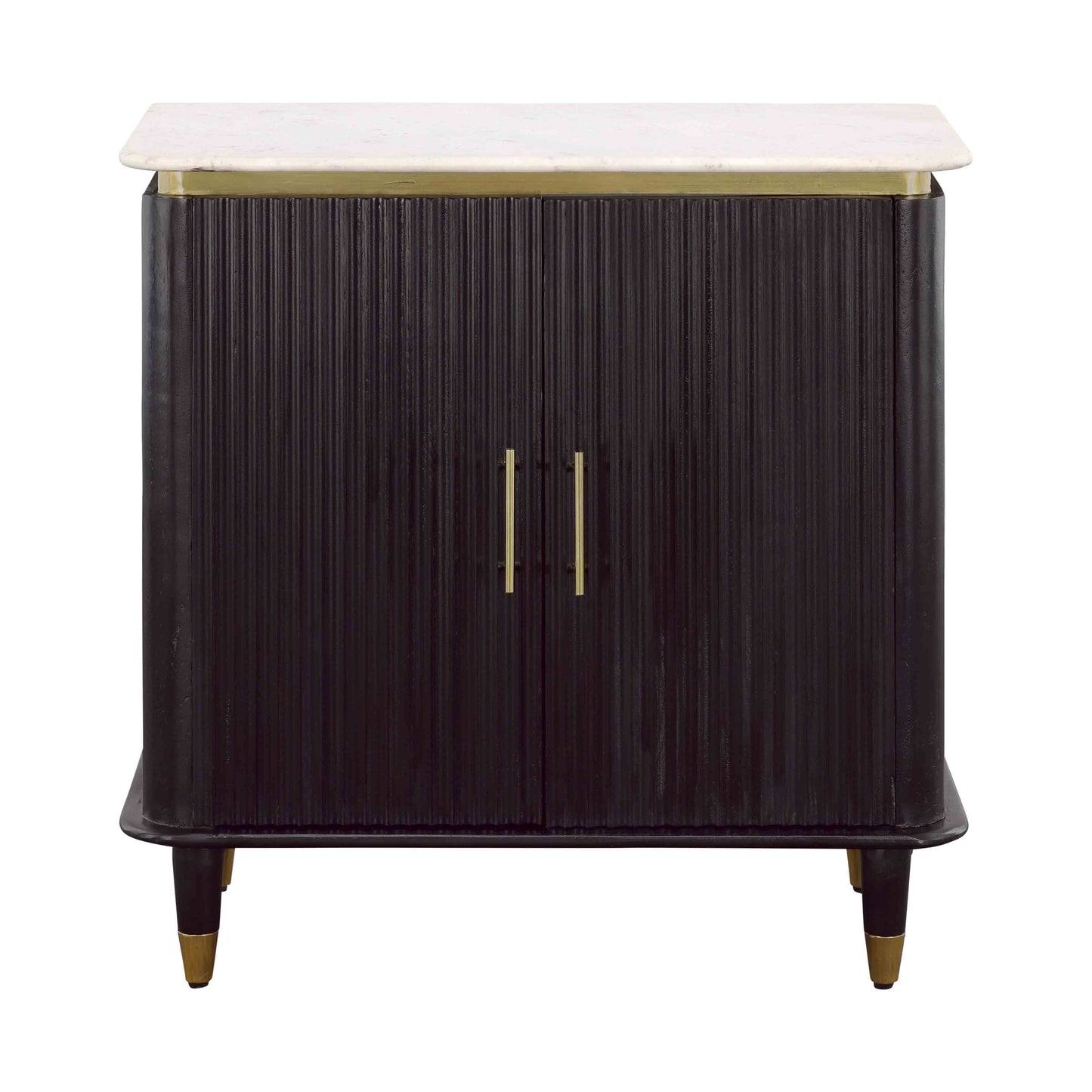 Carlyle - Two Door Cabinet - Black / Gold