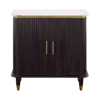 Carlyle - Two Door Cabinet - Black / Gold