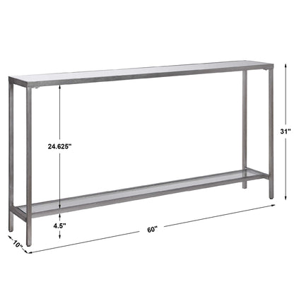 Hayley - Console Table - Silver