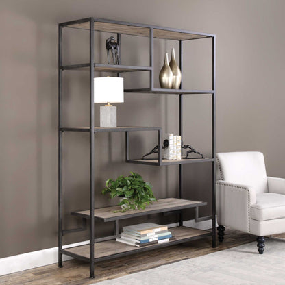 Sherwin - Industrial Etagere - Light Brown