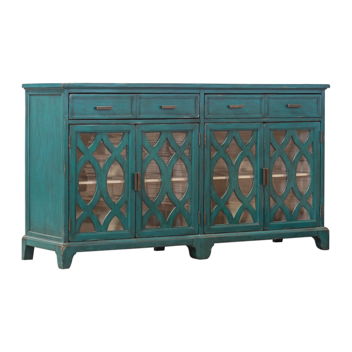 Oksana - Wooden Credenza - Green