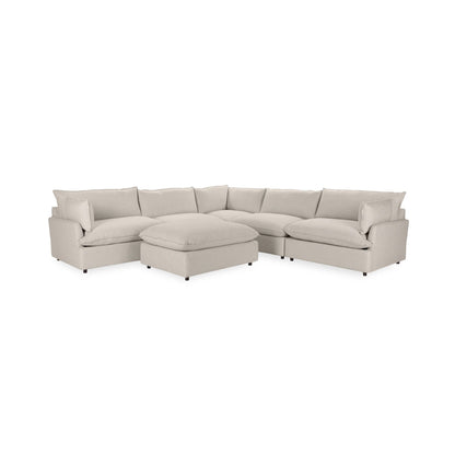 Caplan - 6 Piece Modular Sectional With Ottoman