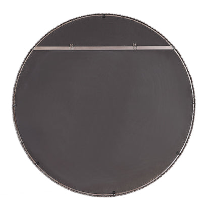 Ada - Round Steel Mirror - Dark Gray