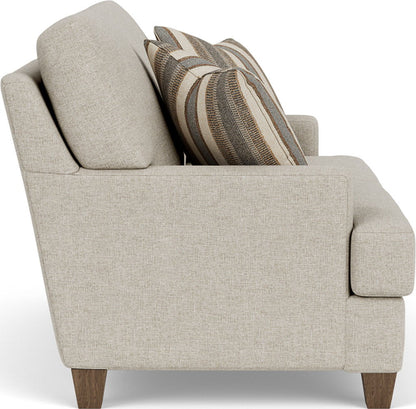 Moxy - Fabric Loveseat, T-Shaped Seat Cushion