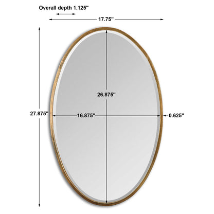 Herleva - Oval Mirror - Gold