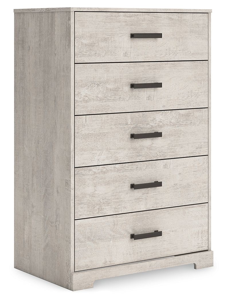 Shawburn - Whitewash - Five Drawer Chest