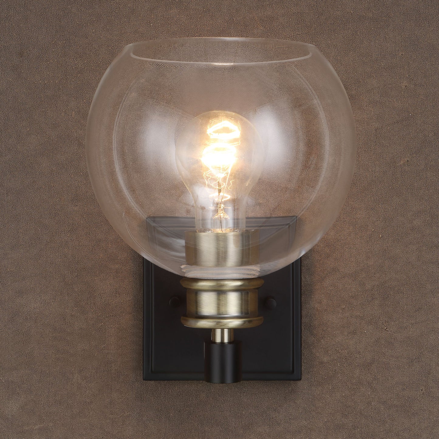 Kent - Edison 1 Light Sconce - Black