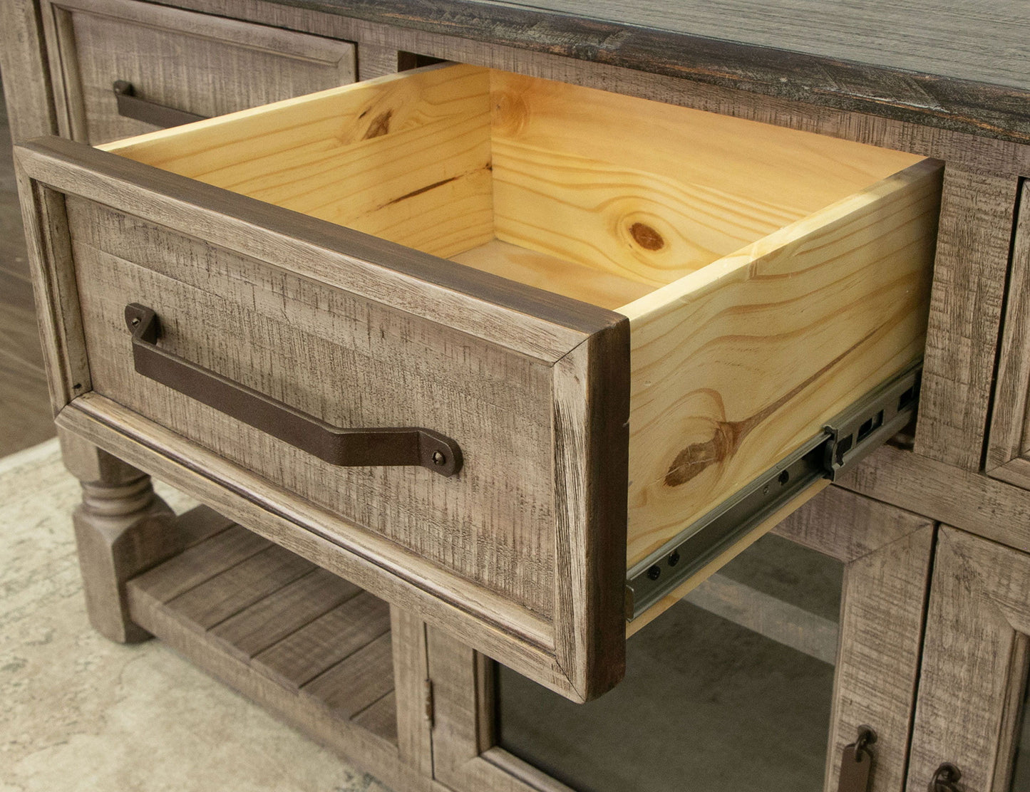 Natural Stone - TV Stand - Taupe Brown