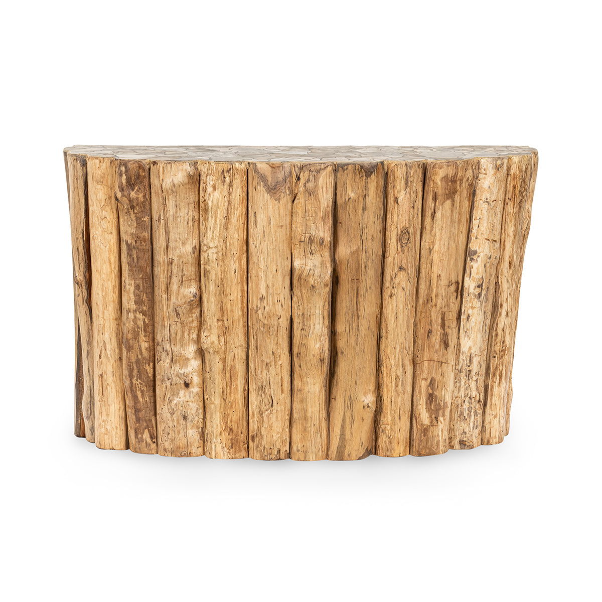 Norwest Petrified - Wood Console Table - Natural