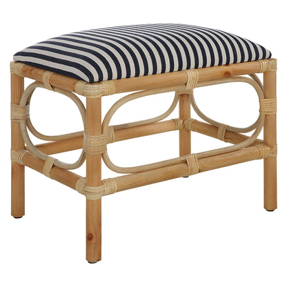 Laguna - Small Striped Bench - Light Brown