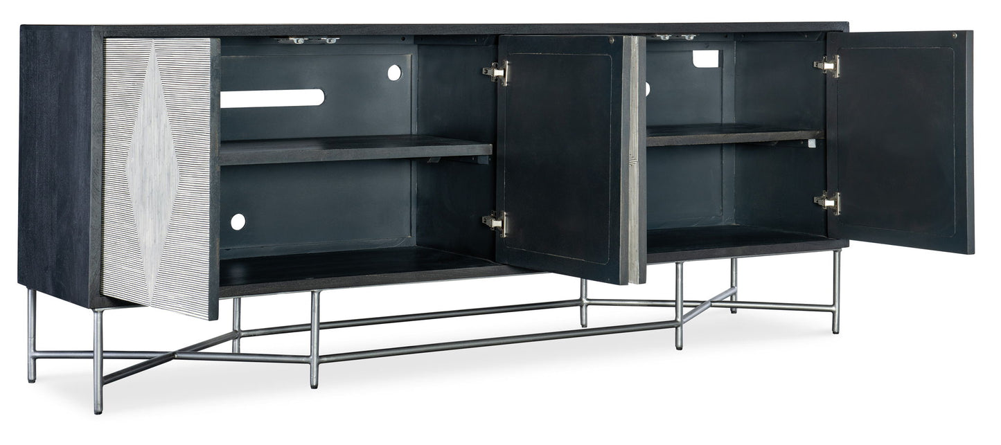 Commerce And Market - Fine Lines Credenza - Dark Gray