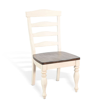 Pasadena - Wood Ladderback Chair (Set of 2) - Buckskin / Marble White
