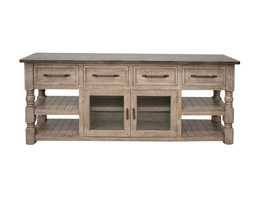 Natural Stone - TV Stand - Taupe Brown
