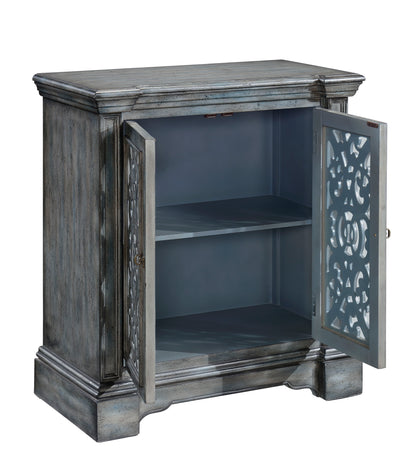 Harriet - Two Door Cabinet - Midvale Texture Gray Blue