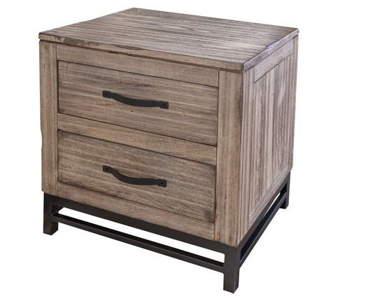 Blacksmith - Nightstand - Truffle Brown / Oil Black