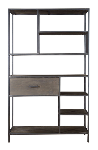 Kramer - One Drawer Bookcase - Ancia Smoke