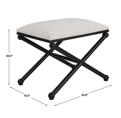 Andrews - Small Bench - White