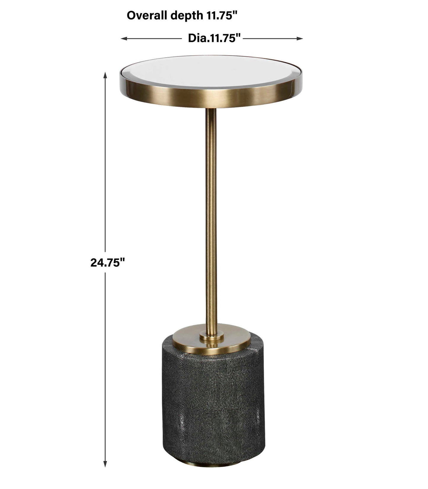 Laurier - Mirrored Accent Table - Gold