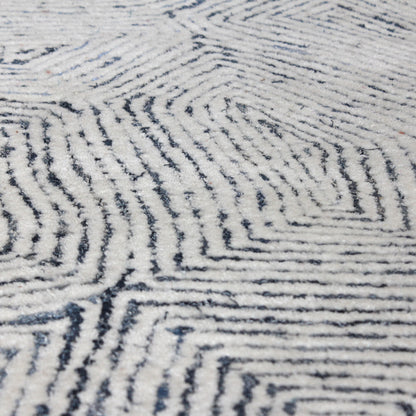 Maze - 9 X 12 Rug - Blue