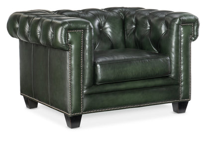 SS - Charleston Tufted Chair - Dark Green