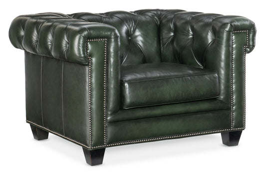 SS - Charleston Tufted Chair - Dark Green