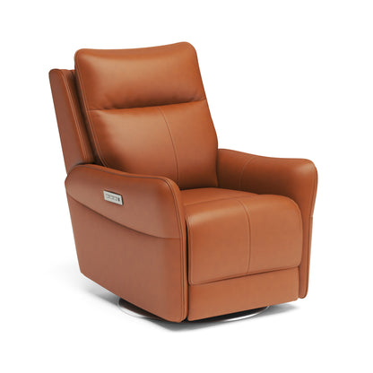 Spin - Swivel Power Recliner with Power Headrest & Lumbar