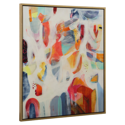 Reawaken - Framed Abstract Art - Orange