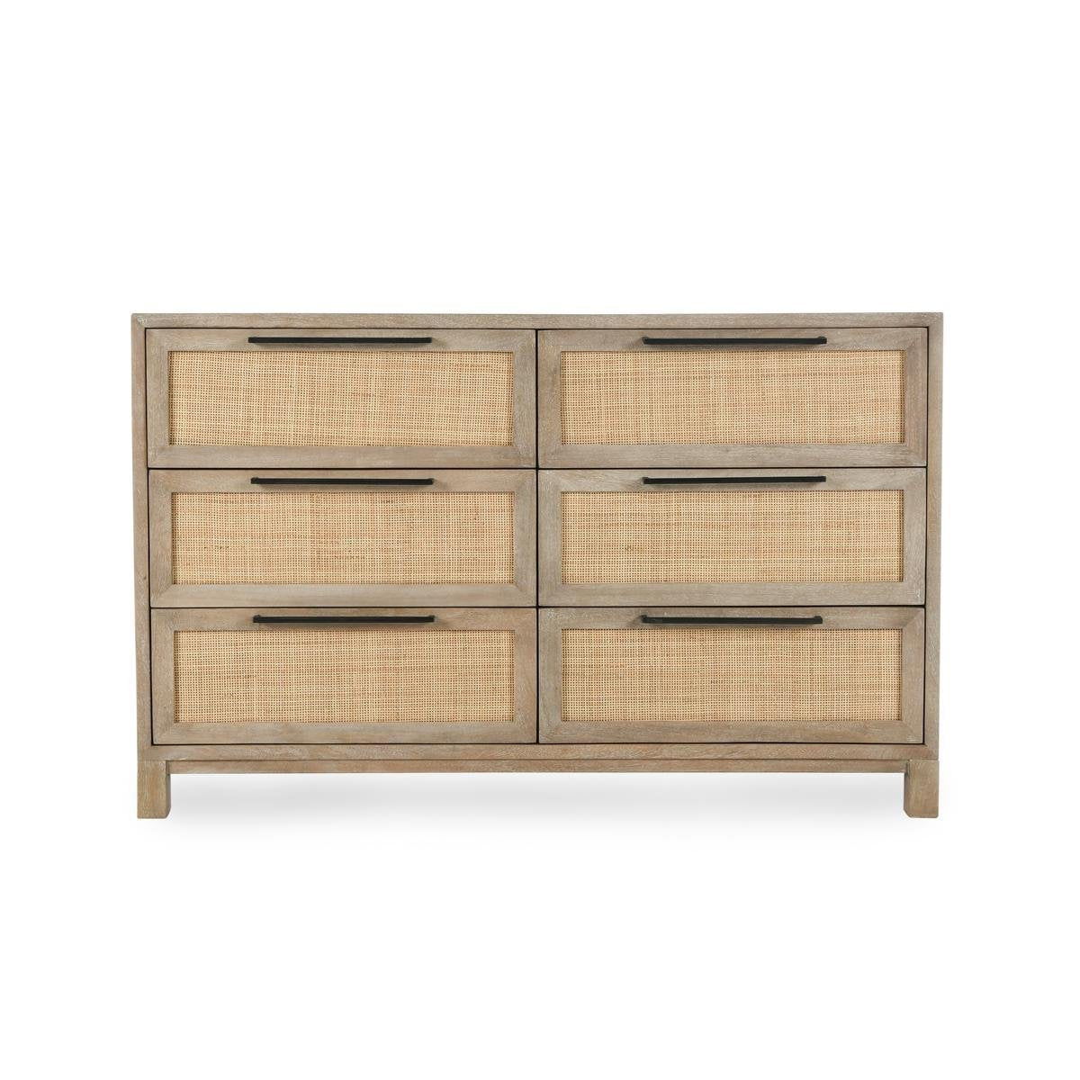 Jensen - 6 Drawer Dresser - Taupe
