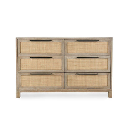 Jensen - 6 Drawer Dresser - Taupe