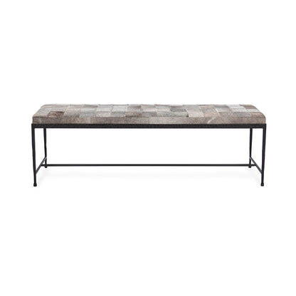 Achen - Hide 60" Bench