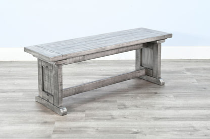 Alpine - Wood Side Bench - Gray
