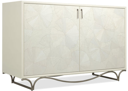 Melange - White Lotus Hall Chest - White
