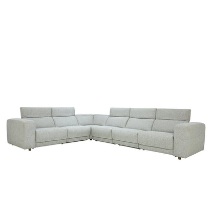 Knoxville - 6 Piece Power Recliner Sectional - Gray