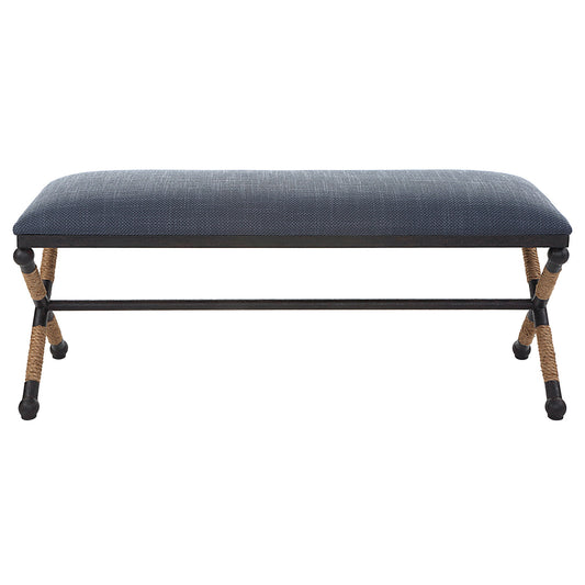 Firth - Rustic Bench - Navy