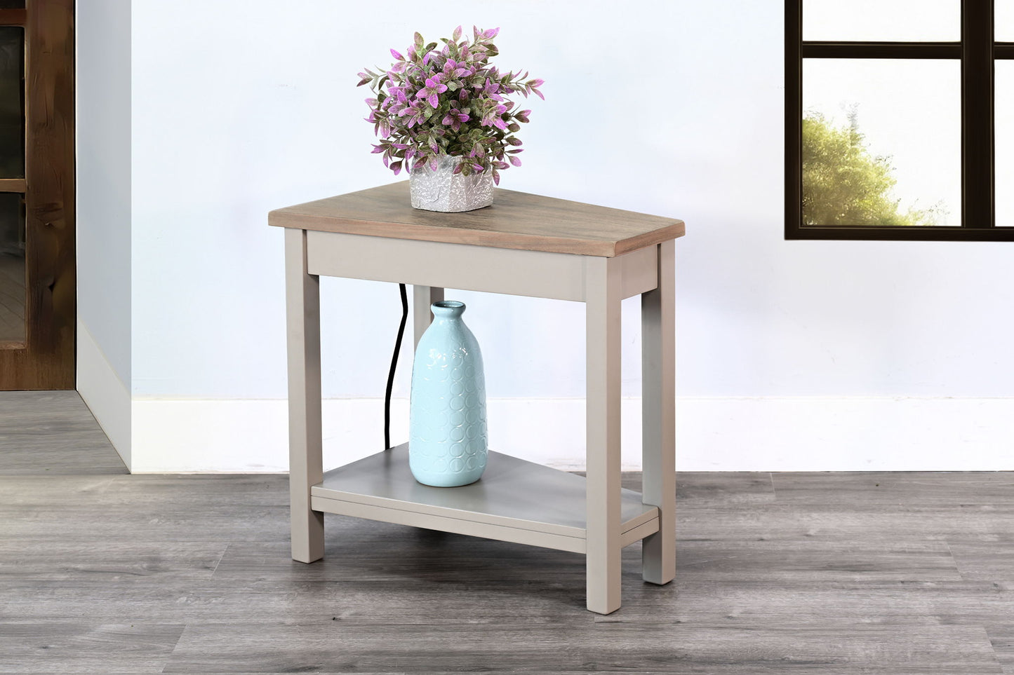 Chair Side Table With Power Strip