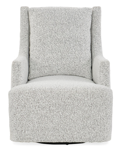 Millie - Swivel Chair - Pearl Silver