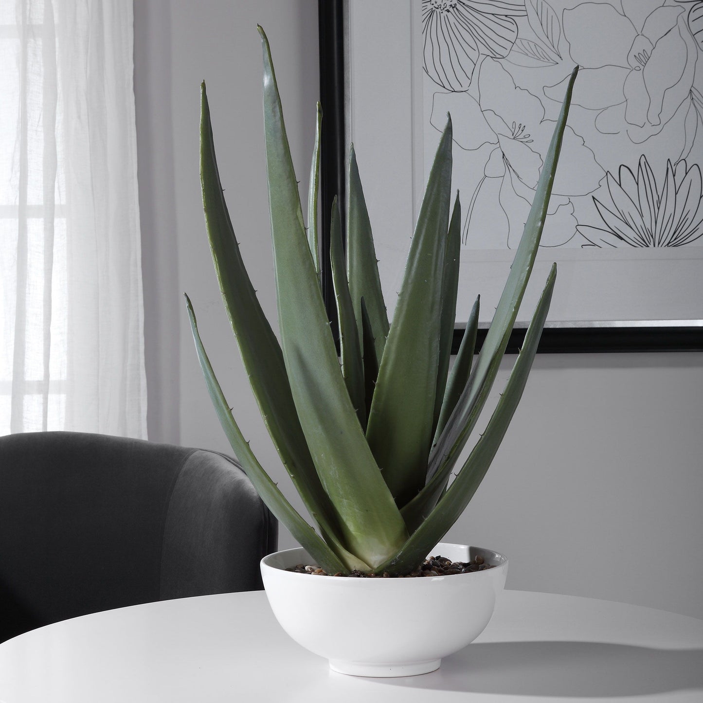 Evarado - Aloe Planter - White