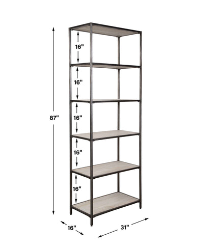 Baldwin - Industrial Etagere - Black