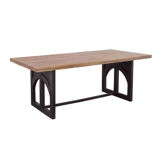 Gateway - Dining Table - Natural / Nightshade Black