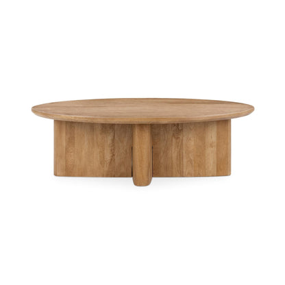 Montego - Oval Coffee Table - Natural Maple