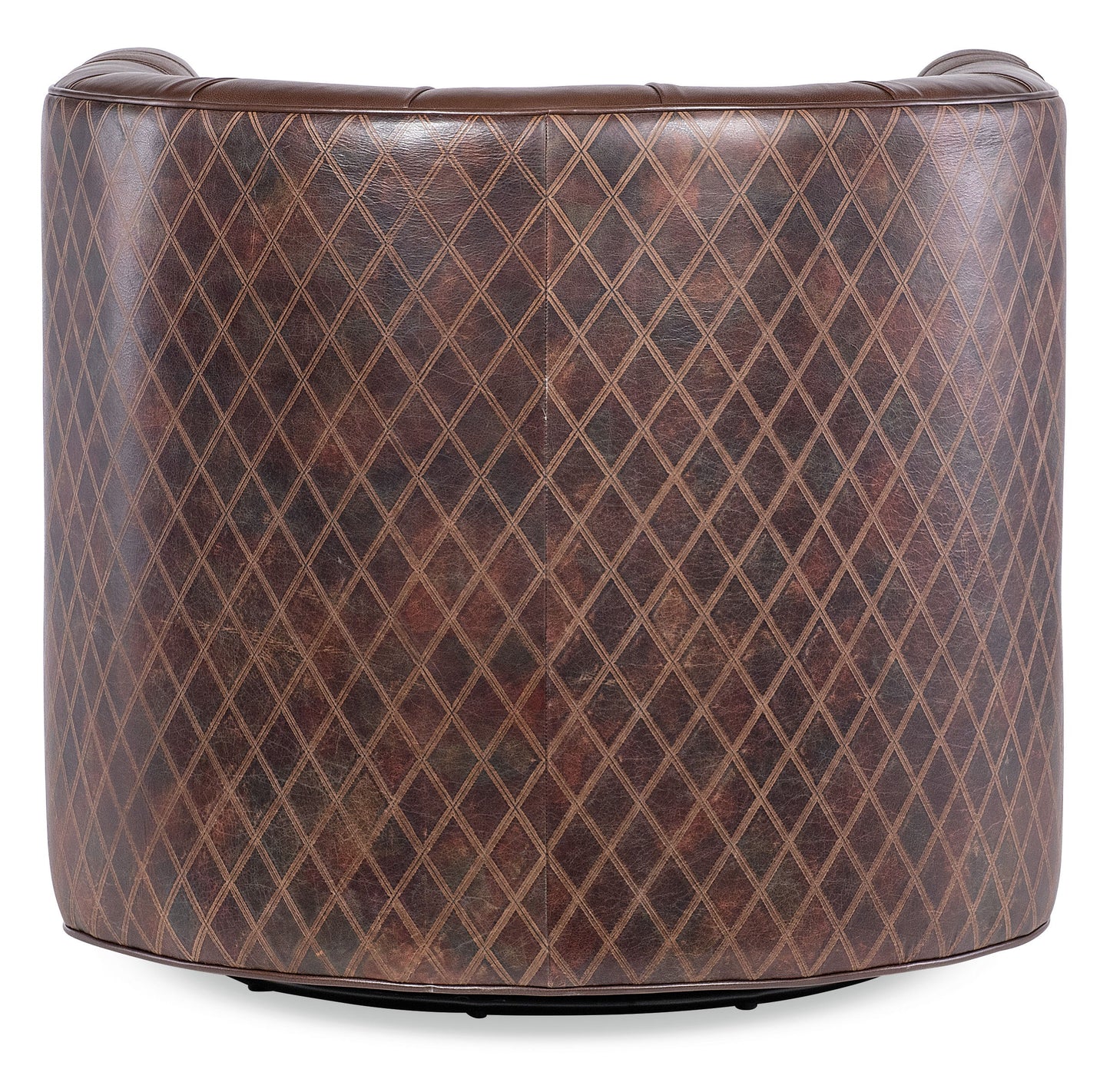 CC - Lennox Tufted Swivel Chair - Brown