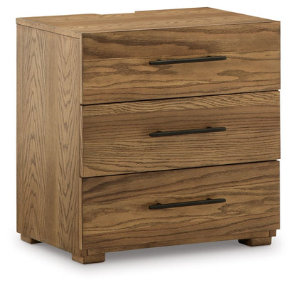 Dakmore - Brown - Three Drawer Night Stand