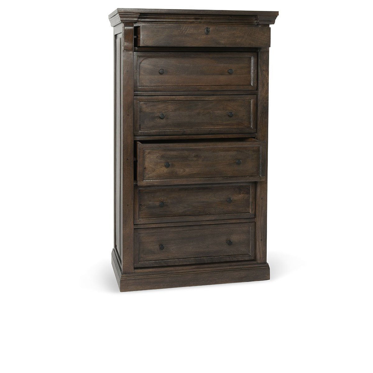Adelaide - Wood 6 Drawer Chest - Cocoa Brown