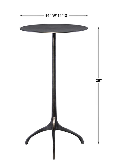 Beacon - Industrial Accent Table - Black