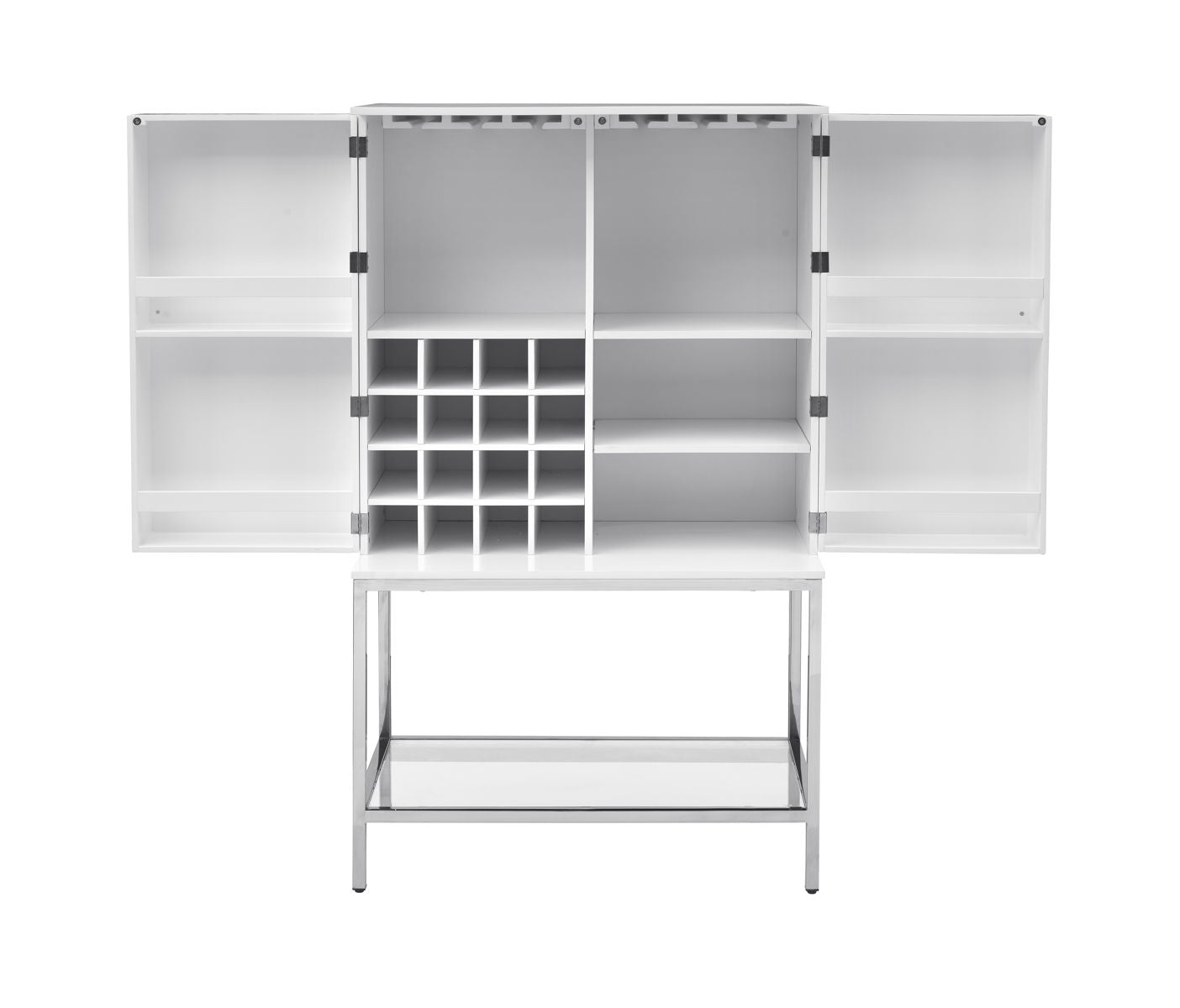 Mirabelle - Two Door Wine Cabinet - Glossy White