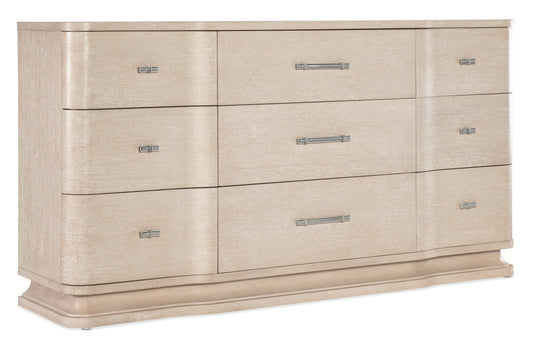 Nouveau Chic - Nine Drawer Dresser - Light Brown