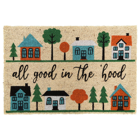 Doormats - Scarlet Stenciled Doormat - Multi