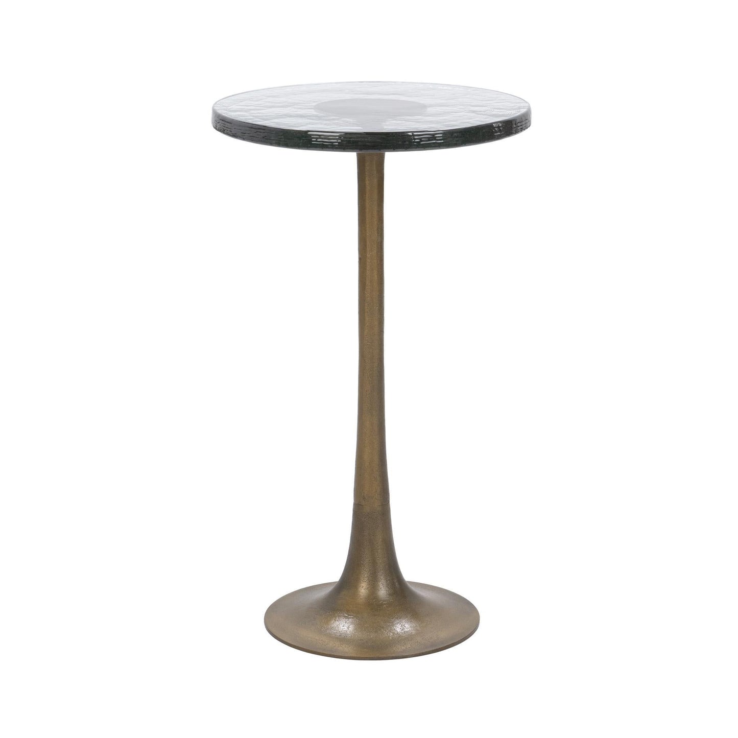 Fabiana - Round Accent Table - Gold / Black