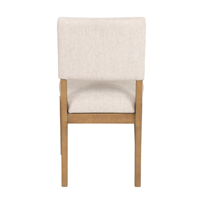 Millwork - Dining Chair (Set of 2) - White / Light Brown